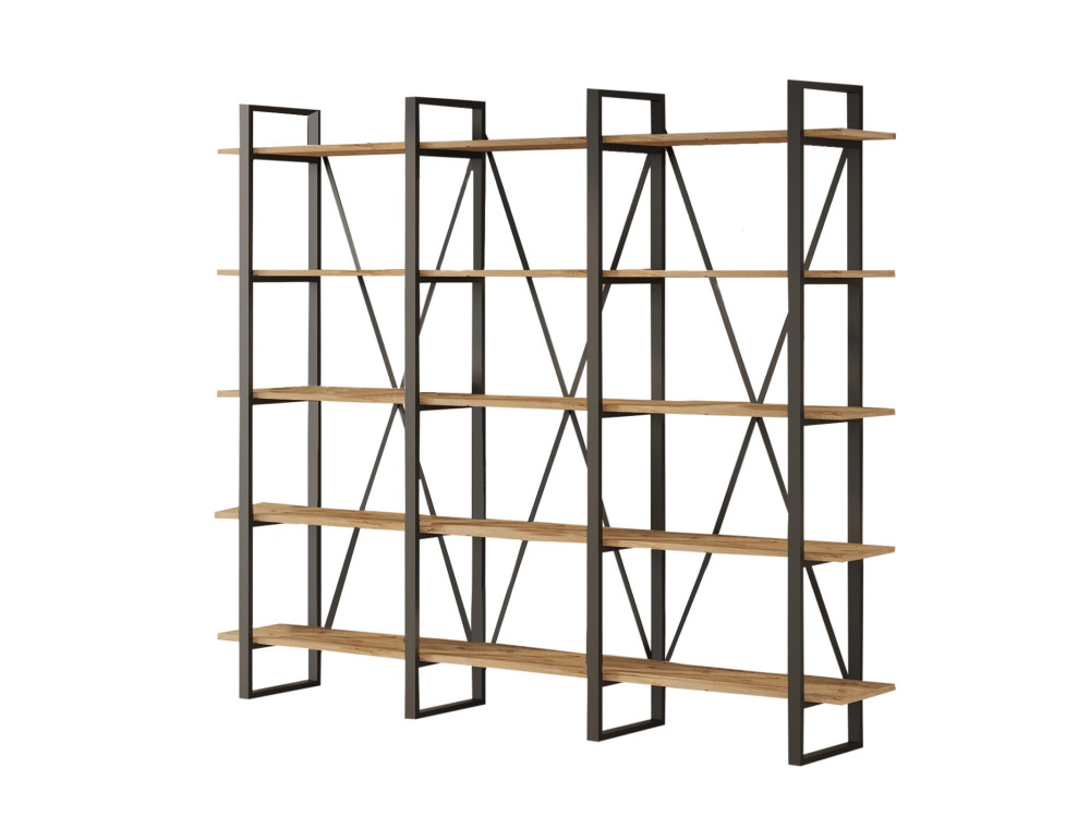 Houten boekenkast ML4 - 219 x 34 x 180 cm - Atlantisch grenen