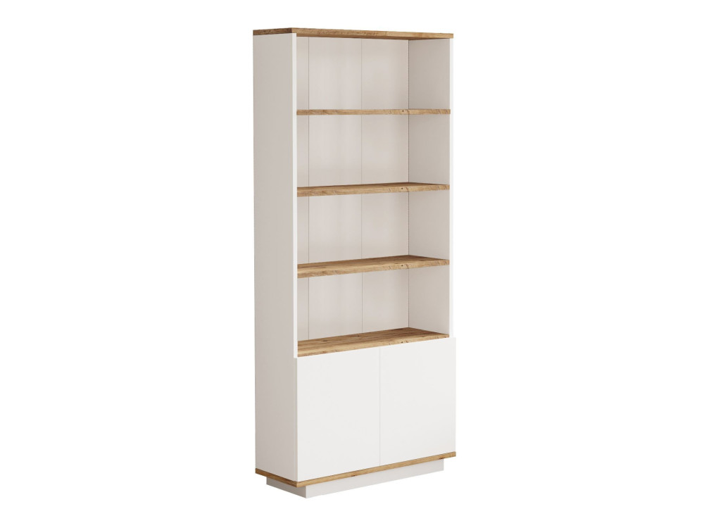 Houten boekenkast FR16 - 75 x 26 x 168 cm - Atlantic pineWit