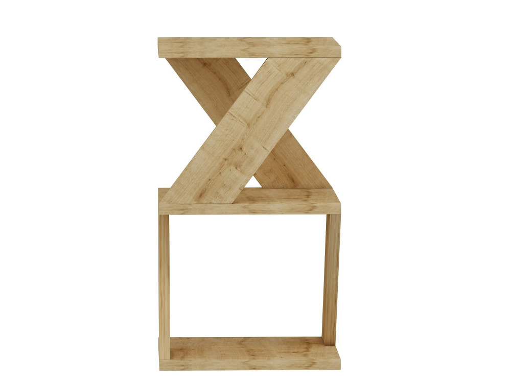 Houten bijzettafel "Albeni" - 30 x 30 x 50 cm - Saffier Eik