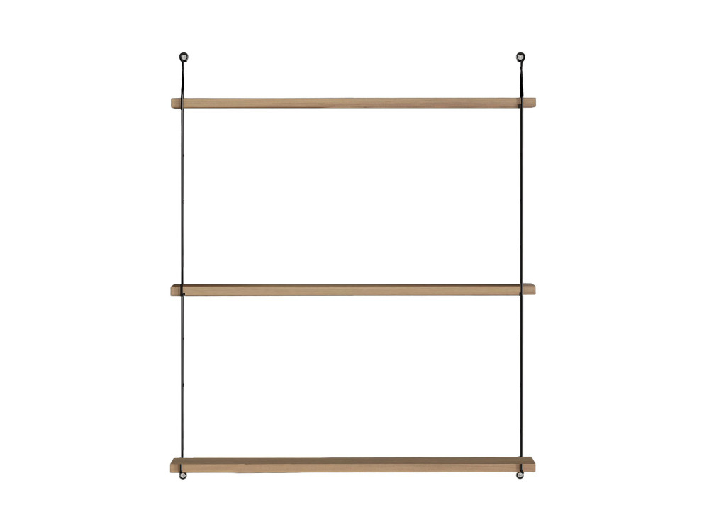 Houten wandplank "Armoni" - 72 x 20 x 85 cm - Notenhout