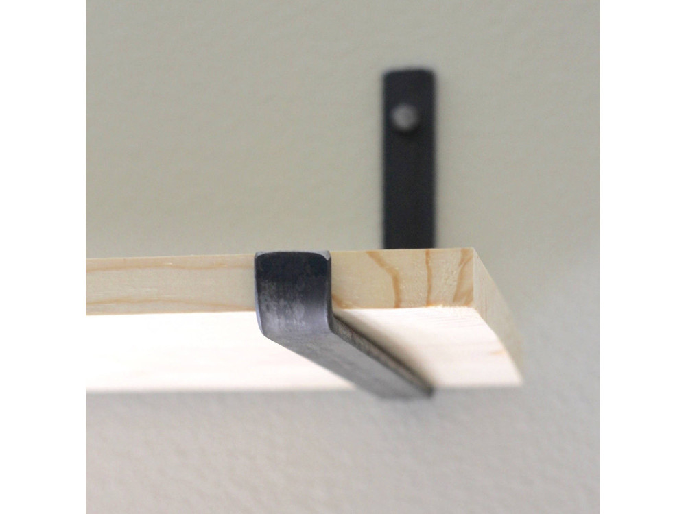 Set van 2 houten wandplanken "LAM008" - 60 x 14 x 16 cm - Beige
