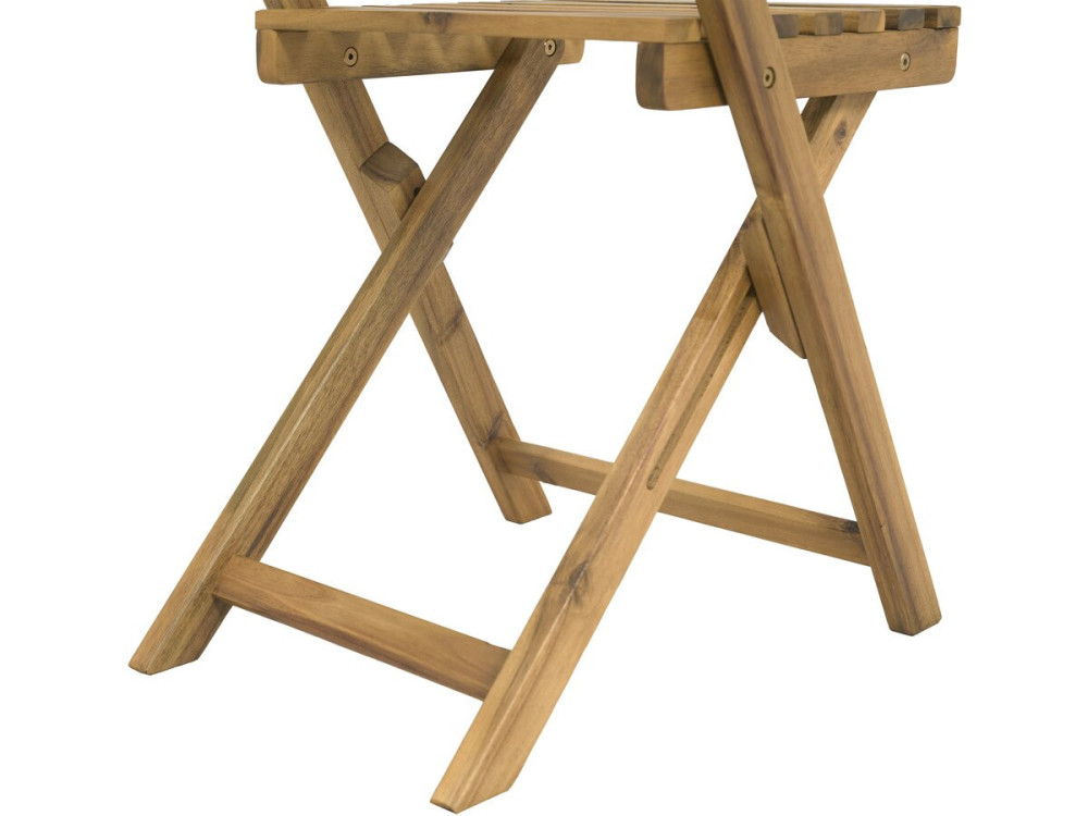 Houten tuintafel en tuinset "Aldo" - 2 zits - Bruin