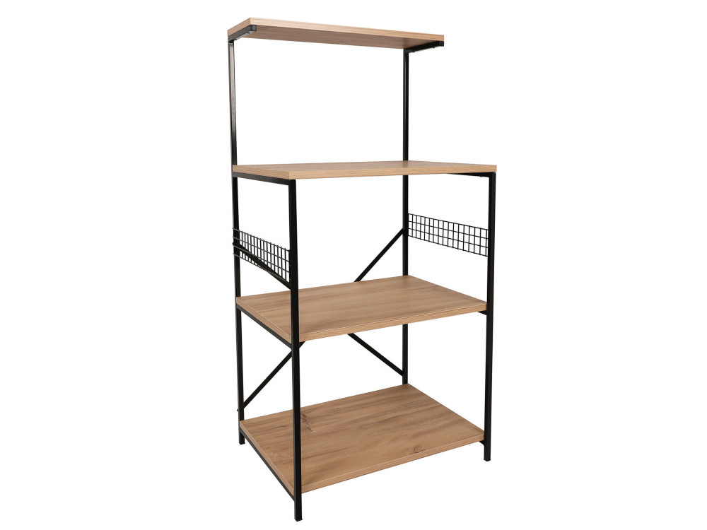 Multifunctionele houten kast "Anemon" - 60 x 45 x 124 cm - Bruin