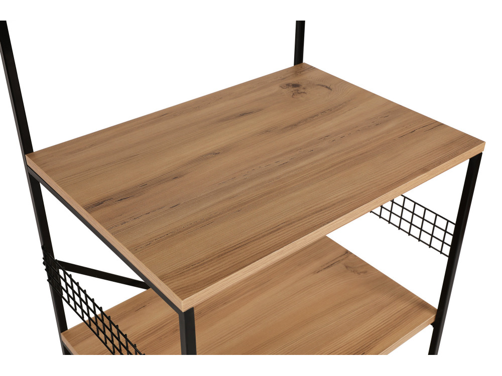 Multifunctionele houten kast "Anemon" - 60 x 45 x 124 cm - Bruin