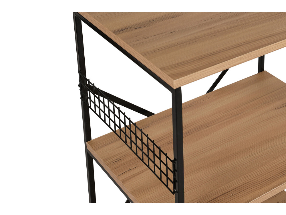 Multifunctionele houten kast "Anemon" - 60 x 45 x 124 cm - Bruin