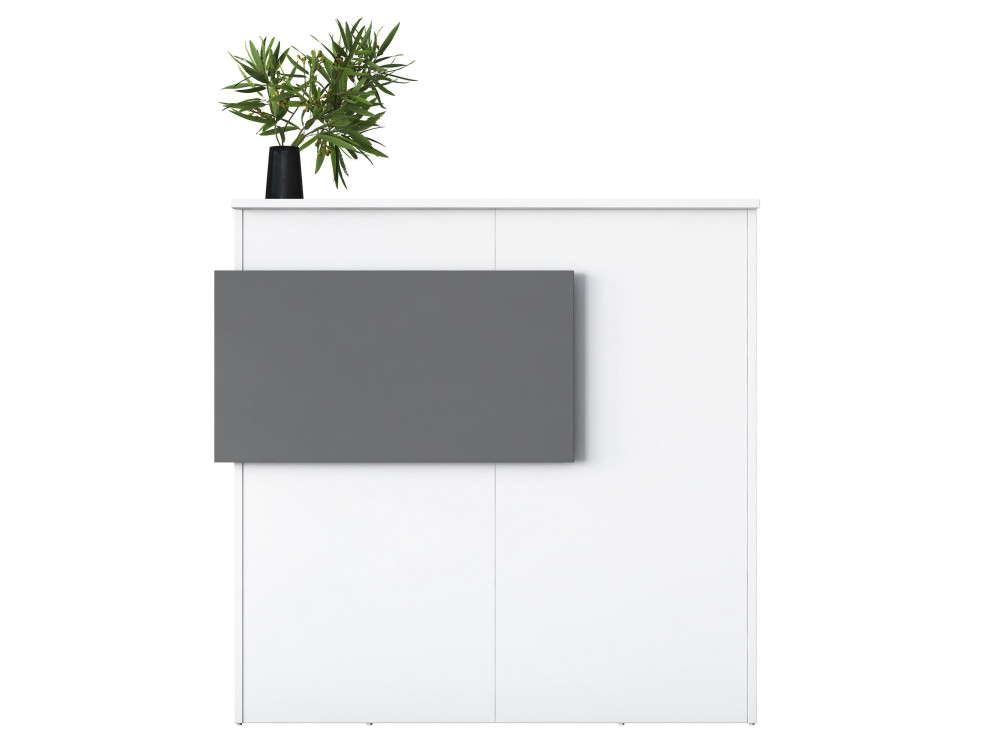 Houten ontvangsttafel "Mona" - 110 x 40 x 110 cm - Wit