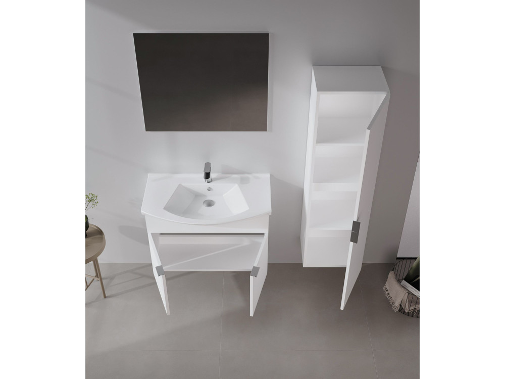 Decoratieve houten spiegel "Purus 80" -  cm - Transparant