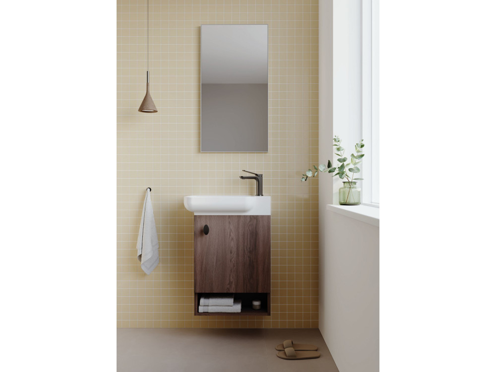 Decoratieve houten spiegel "Begonya 45" -  cm - chroom