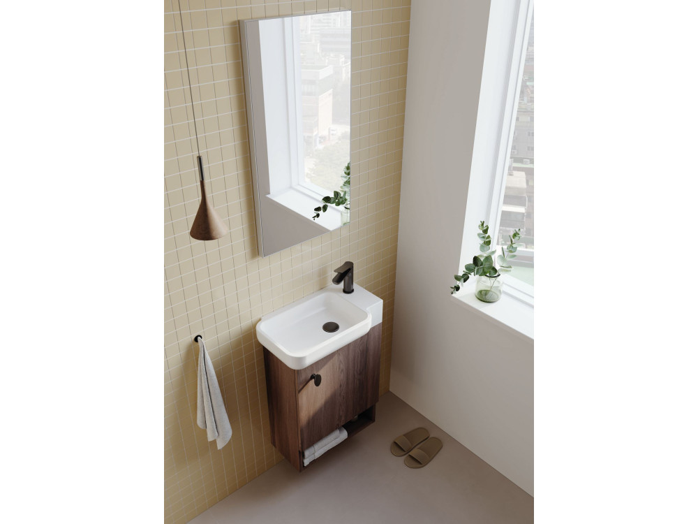 Decoratieve houten spiegel "Begonya 45" -  cm - chroom