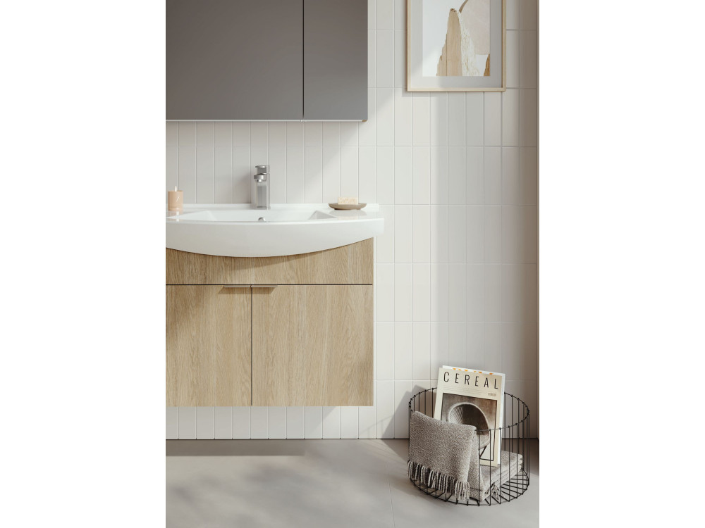 Wastafelmeubel "Purus 80" - 80 x 50 x 58 cm - Sonomo Oak