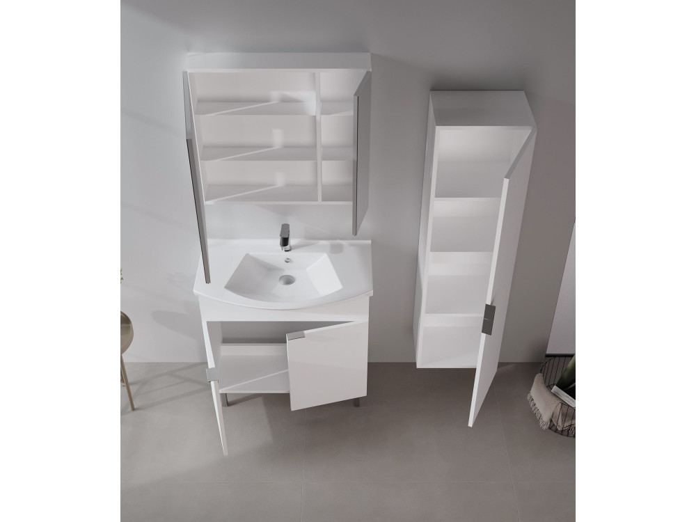Wastafelmeubel "Purus 80" - 80 x 50 x 83 cm - Wit