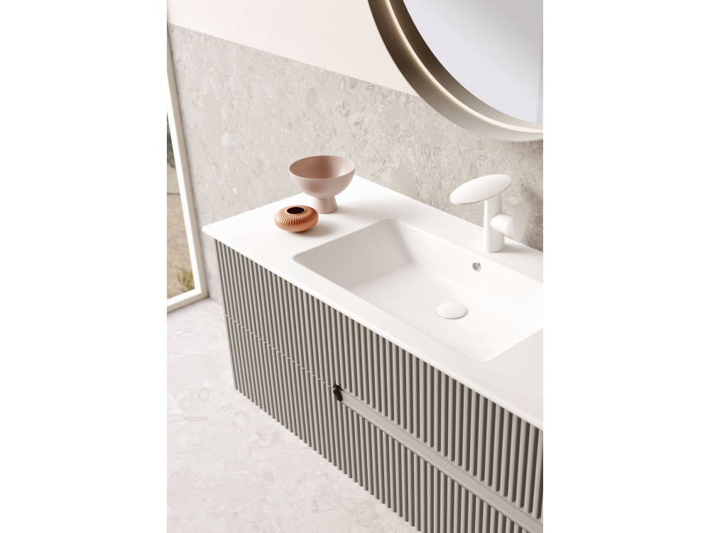 Wastafelmeubel "Moonlight 120" - 121 x 51 x 51 cm - Matte Mink