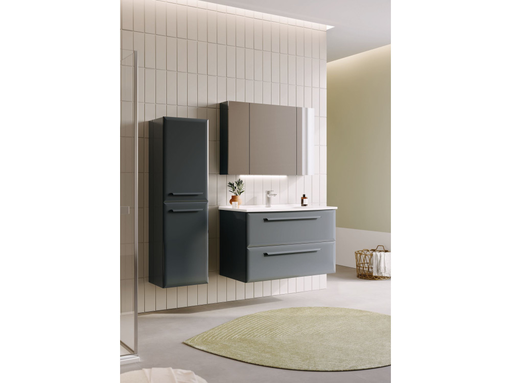 Badkamerkast "Nuvola 40 v3" - 40 x 32 x 138 cm - Antraciet