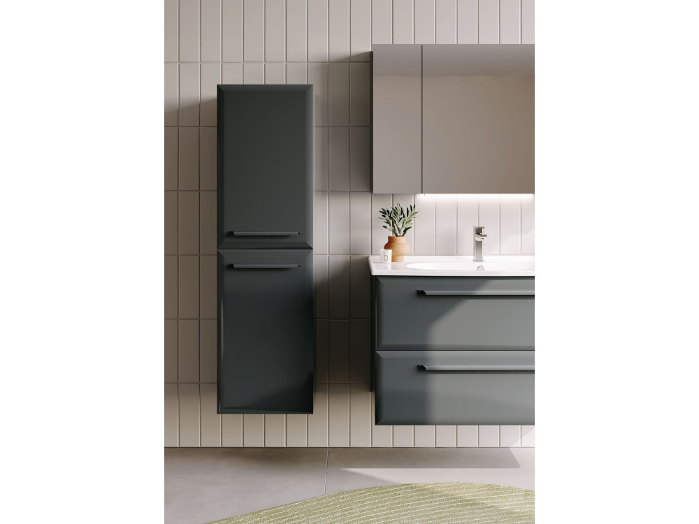 Badkamerkast "Nuvola 40 v3" - 40 x 32 x 138 cm - Antraciet