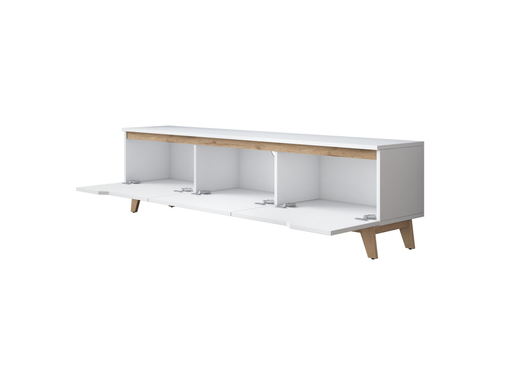 Digi" houten TV-meubel - 180 x 35 x 48 cm - Beige