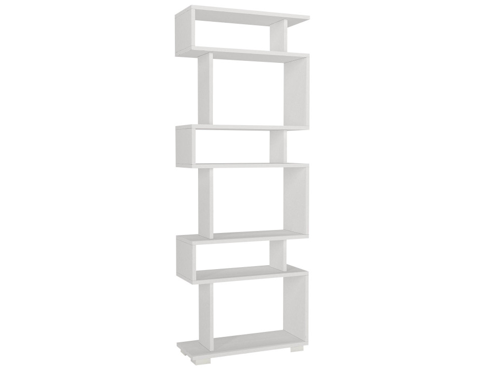Blok" houten boekenkast - 60 x 19 x 165 cm - Wit