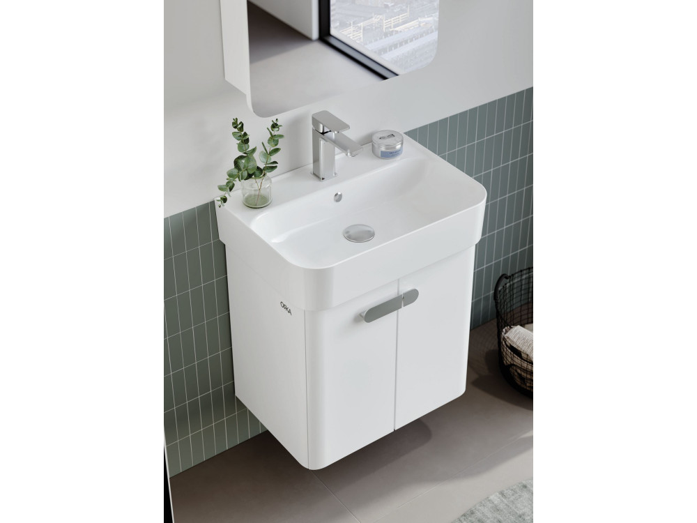 Wastafelmeubel "Orbit 55" - 55 x 38 x 62 cm - Wit