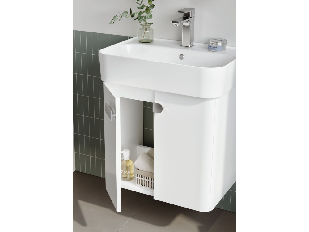 Wastafelmeubel "Orbit 55" - 55 x 38 x 62 cm - Wit