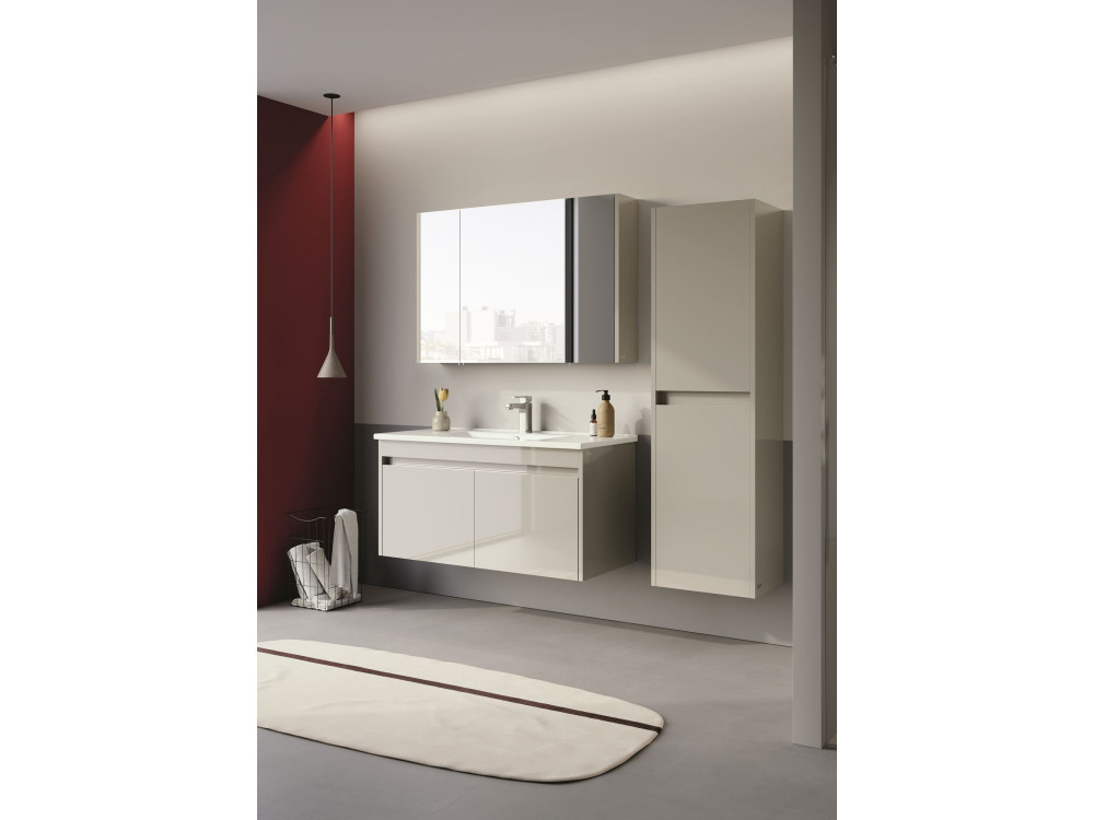 Wastafelmeubel "Arno 100" - 100 x 45 x 52 cm - Cashmere