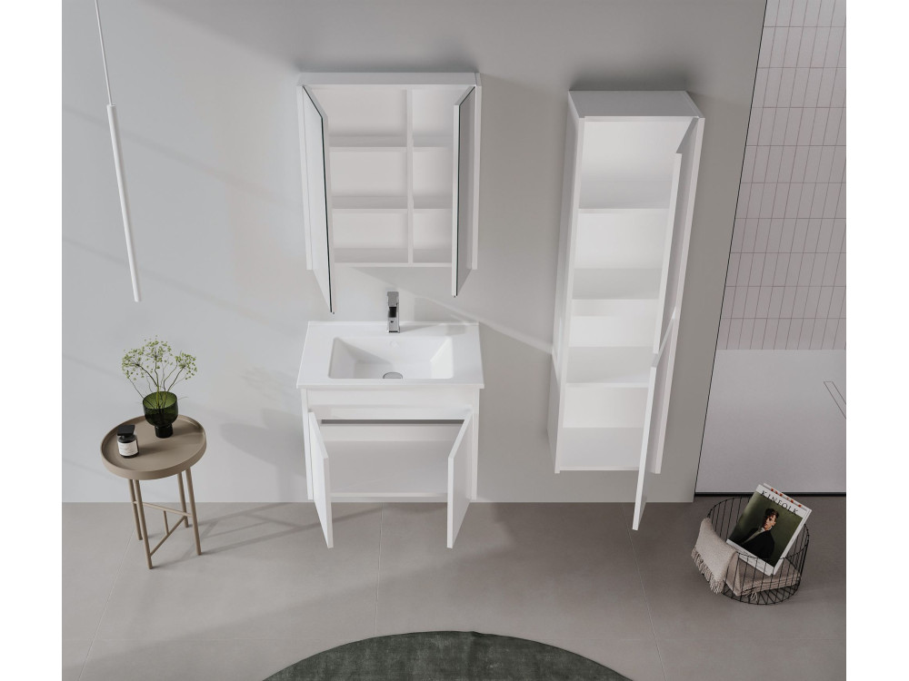 Wastafelmeubel "Arno 65" - 65 x 45 x 52 cm - Wit