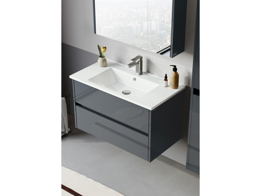 Wastafelmeubel "Arno 85" - 85 x 45 x 52 cm - Antraciet
