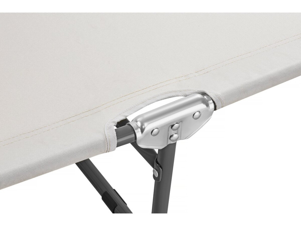 Ligbed ligstoel inklapbaar "Lazy" - Met zonnescherm luifel - Beige - lichtbruin