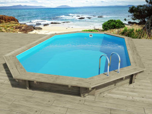 Houten zwembad "Florida 130" - 657 x 457 x 131 cm