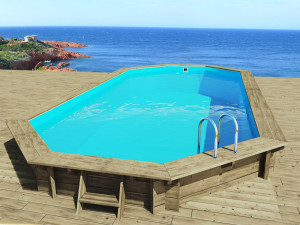 Houten zwembad " Ibiza 145 " - 857 x 457 x 145 cm