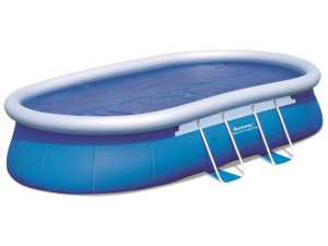 Solar afdekzeil ovaal zwembad zonnefolie " Steel Pro " -  475 x 320 cm