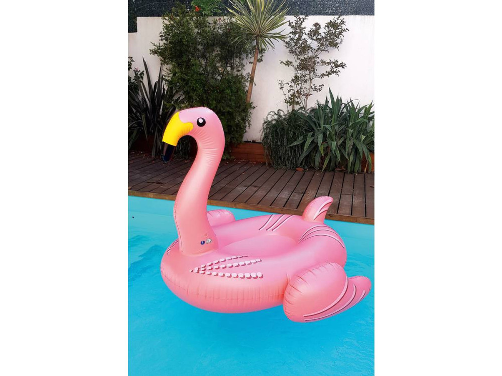 Grote Roze Flamingo" boei - 182 x 143 cm - Roze