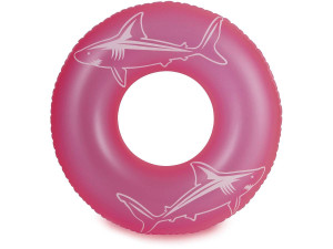 Opblaasbare donut "Neon tube" zwemband - 26,67 x 17,15 x 23,50 cm - Rose