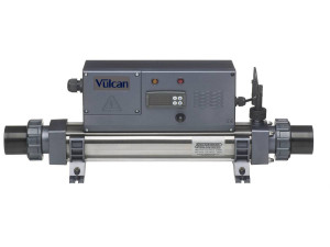 Vulcan Digital" elektrische kachel - 29 x 24 x 51,5 cm - 9 kW eenfase - Grijs