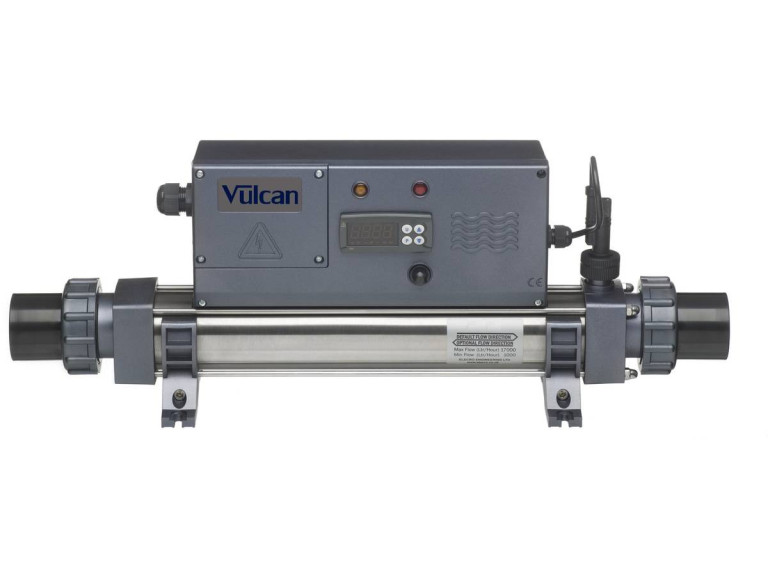 Vulcan Digital" elektrische kachel - 29 x 24 x 51,5 cm - 12 kW eenfase - Grijs