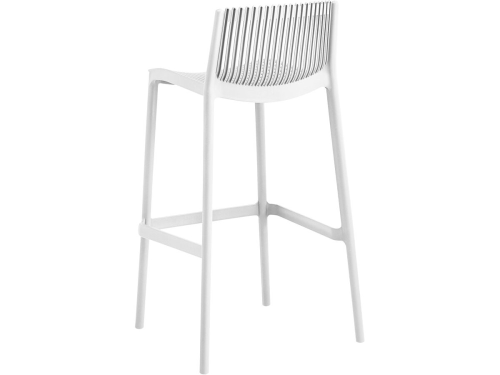 Set van 2 "Néora" kunststof stapelstoelen - Wit