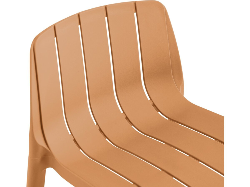 Set van 2 "Vaena" stapelbare tuinstoelen - Oranje