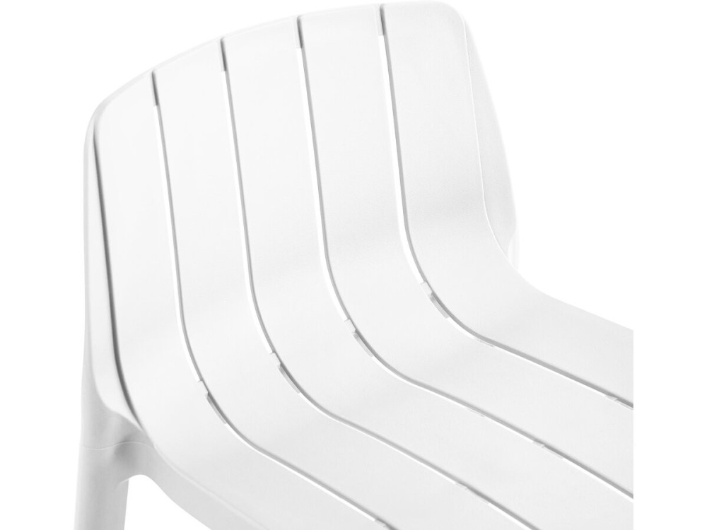 Set van 2 "Vaena" stapelbare tuinstoelen - Wit