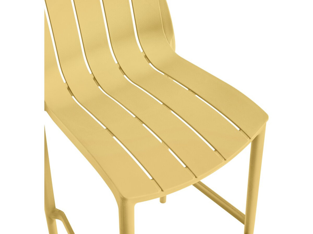 Set van 2 "Vaena" stapelbare tuinstoelen - Geel