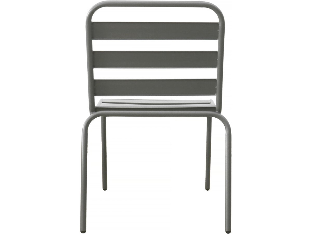 Set van 2 stapelbare metalen tuinstoelen "Bilbao" - Taupe