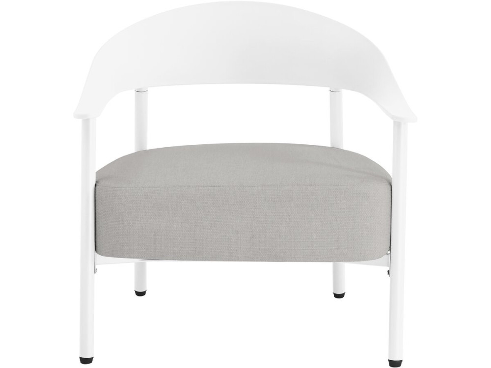 Set van 2 "Céora" tuinstoelen van kunststof en metaal - Wit