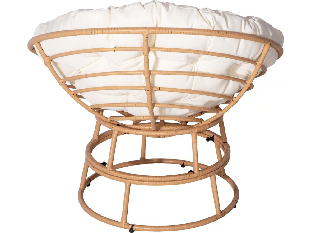 Papasan binnen-/buitenfauteuil loveuse style "Bali" - Ø91cm - Beige