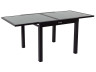 Tuintafel uitschuifbaar tafel outdoor aluminium "Porto 8" - Phoenix - Zwart