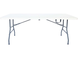 Tuintafel outdoor party tafel inklapbaar "Foldy" - 180 x 74 x 74 cm - Wit