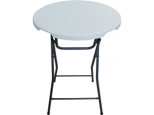 Statafel rond party tafel inklapbaar plastic Ø 80 cm "Lili" - Wit
