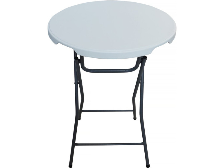 Statafel rond party tafel inklapbaar plastic Ø 80 cm "Lili" - Wit
