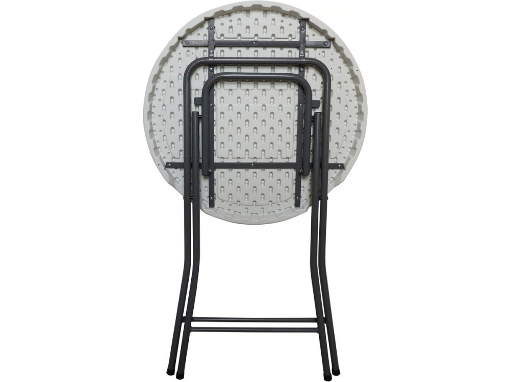 Statafel rond party tafel inklapbaar plastic Ø 80 cm "Lili" - Wit