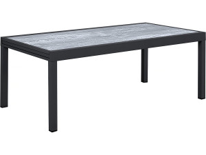 Tuintafel uitschuifbaar tafel outdoor aluminium "Lagos" - 200/320 x 105 x 76 cm - Grijs