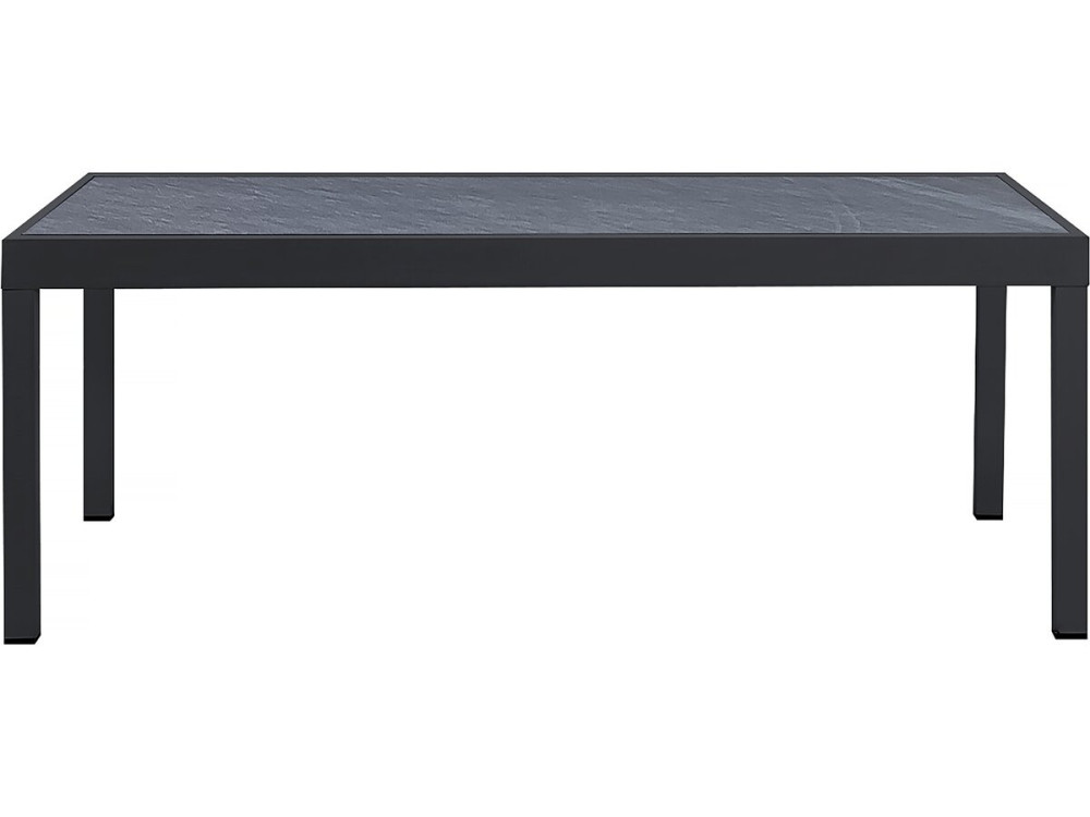 Tuintafel uitschuifbaar tafel outdoor aluminium "Lagos" - 200/320 x 105 x 76 cm - Zwart