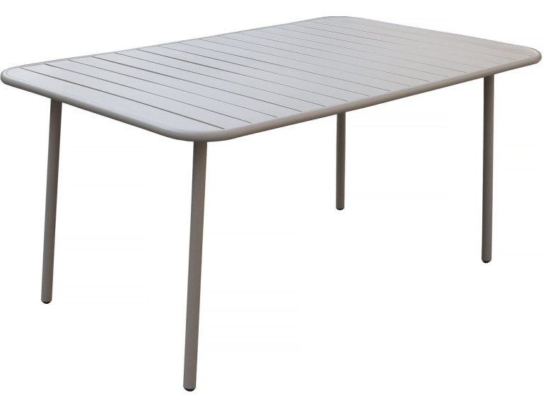 Metalen tuintafel "Bilbao" - 150 x 90 x 71 cm - Taupe