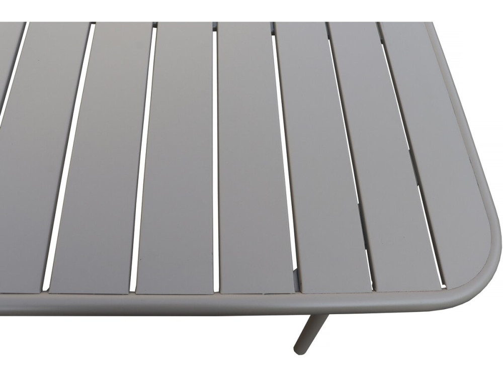 Metalen tuintafel "Bilbao" - 150 x 90 x 71 cm - Taupe