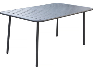 Metalen tuintafel "Bilbao" - 150 x 90 x 71 cm - Grijs